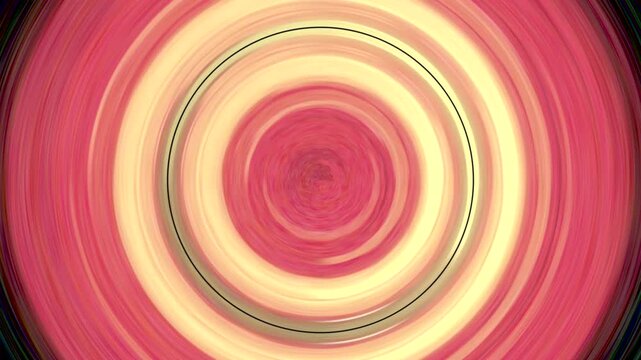 Flashy glowing circle shapes fast spinning animation