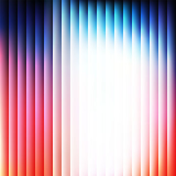 Abstract square background with vertical lines and colorful spectrum gradient, modern bright backdrop with red, blue, and purple stripe pattern for digital poster or tech layout