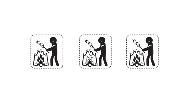 Illustrations of People Managing Waste and Recycling Bins.