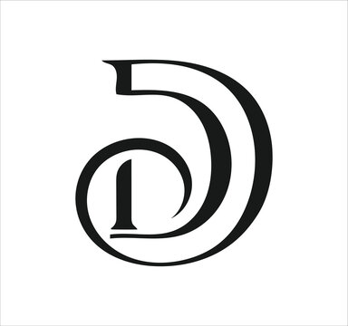 dd d letter logo design. Minimal monogram emblem, classic style  Alphabet vector logo design. Premium Business logo, White background. AI/EPS and PNG/JPEG.