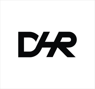 dhr dh hr rh hd h r d letter logo design. Minimal monogram emblem, classic style  Alphabet vector logo design. Premium Business logo, White background. AI/EPS and PNG/JPEG.
