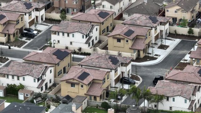 Suburb of Compton California Drone Aerial Footage