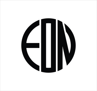 eon eo on e letter logo design. Minimal monogram emblem, classic style  Alphabet vector logo design. Premium Business logo, White background. AI/EPS and PNG/JPEG.
