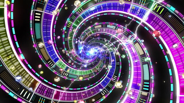 Neon Vortex Storm