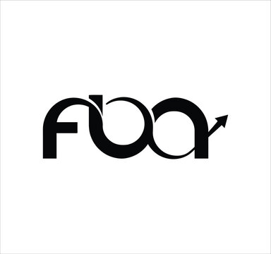 fba fb ba b a f letter logo design. Minimal monogram emblem, classic style  Alphabet vector logo design. Premium Business logo, White background. AI/EPS and PNG/JPEG.