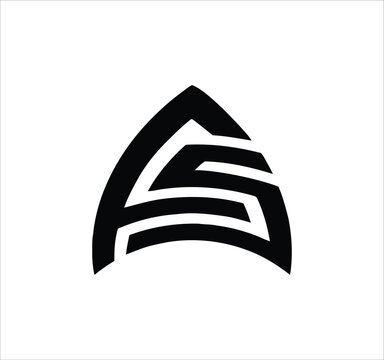 fs sf s f letter logo design. Minimal monogram emblem, classic style  Alphabet vector logo design. Premium Business logo, White background. AI/EPS and PNG/JPEG.