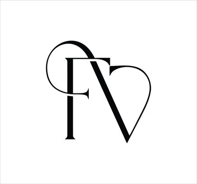 fv clothing vf v f letter logo design. Minimal monogram emblem, classic style  Alphabet vector logo design. Premium Business logo, White background. AI/EPS and PNG/JPEG.