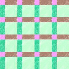 Fototapeta premium Gingham Pattern Seamless Colorful