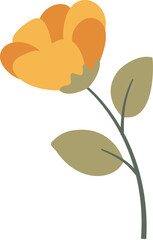 Simple Tulip Flower Illustration © suriani