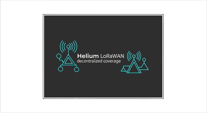 Helium LoRaWAN Decentralized Coverage Network Concept