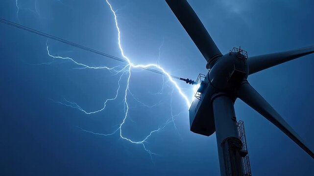 Wind Turbine Lightning Protection System