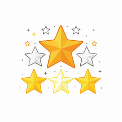 Fototapeta premium Rating Stars Collection