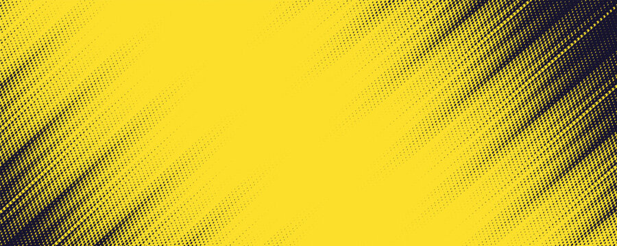 Dots halftone yellow and blue color pattern gradient grunge texture background. Dots pop art comics sport style vector illustration halftone. modern