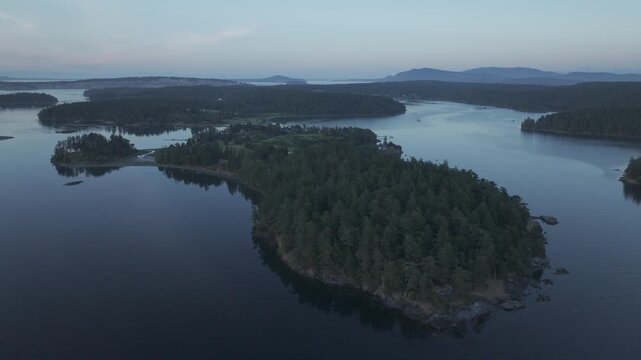 San Juan Islands Roche Harbor Pacific Northwest Drone Aerial Footage