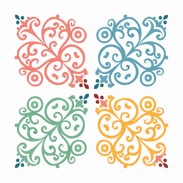 Colorful Swirl Ornaments