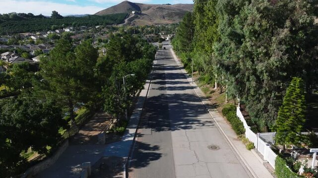 Simi Valley Homes California Drone Aerial View