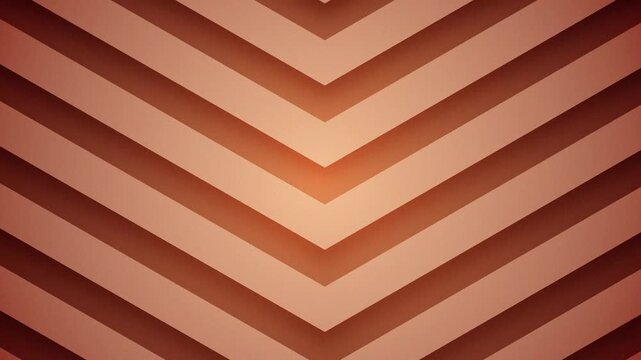 Warm 3D Chevron Background Loop - Elegant Abstract Motion Graphic