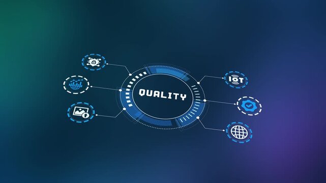 Technical quality assurance framework display charting production standards verification and metric audits.