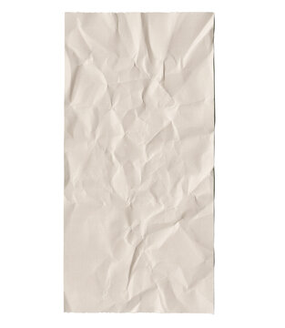 Vintage Beige Crumpled Note Paper