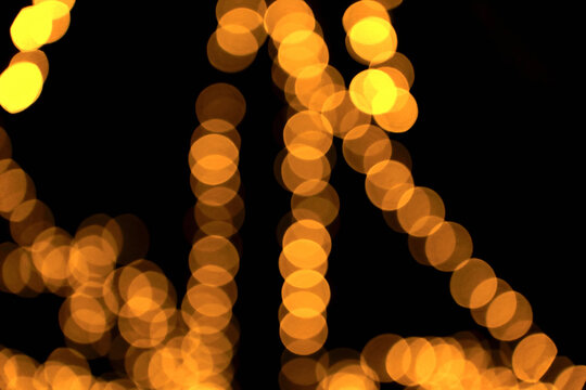 Colorful glowing city lights, Bokeh lights background