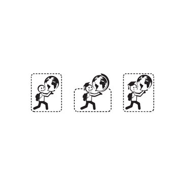 Illustrated progression of a person lifting weights effectively.