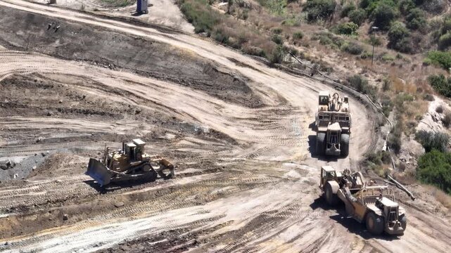 Simi Valley Landfill Dump California Drone Aerial View