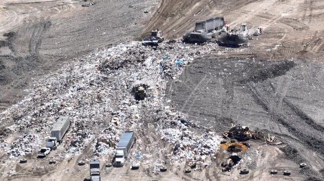 Simi Valley Landfill Dump California Drone Aerial View