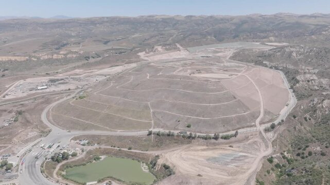 Simi Valley Landfill Dump California Drone Aerial View