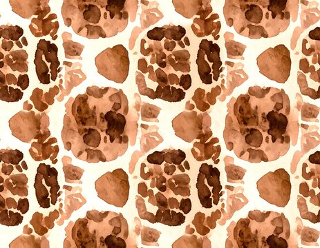 Brown animal skin texture pattern design.