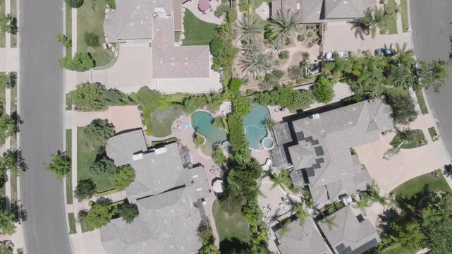 Suburban Community of Simi Valley California Drone Aerial View
