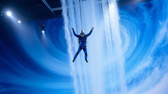Wind Tunnel Skydiver: A Visualized Dance with the Airstream