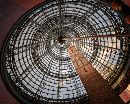 Coop's Shot Tower beneath glass dome at QV Melbourne