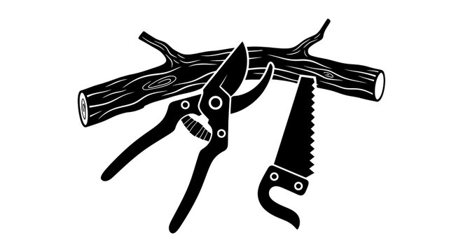 Pruning shears and pocket knife tools.