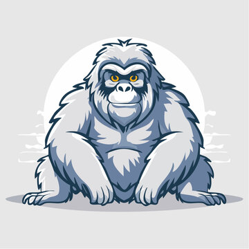 Cartoon Yeti Illustration