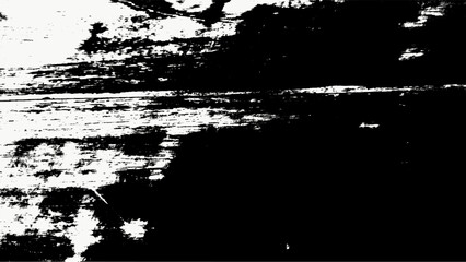 Fototapeta premium Grungy Distressed Wood Grain Texture Background with Abstract Black and White Brush Strokes