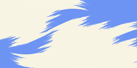 Dynamic blue bold brush stroke banner background. Paint splatter texture with bold smear and wavy brush strokes. Spray street art graffiti template. Distress damaged edge vintage template. © Ridwan