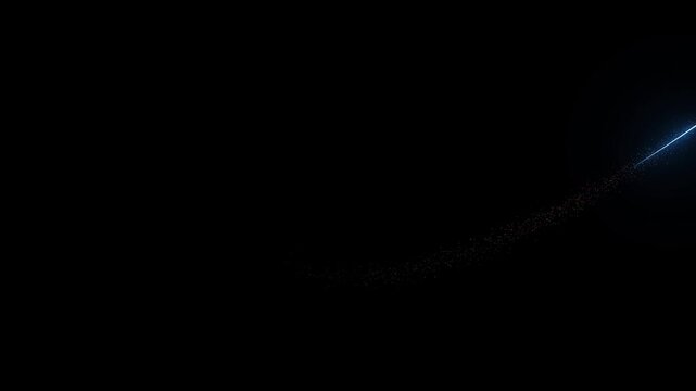 Futuristic neon blue glow line swirl animation, circular laser stroke reveal loop on black background | Minimalist electric blue particle trail rotating, tech logo intro boundary 4K motion graphic HD
