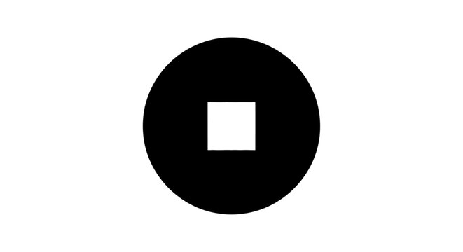 Square drive screw head icon for construction