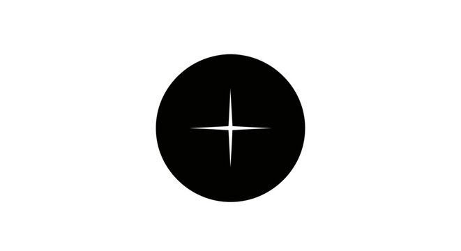 Cross head screw drive minimalist icon