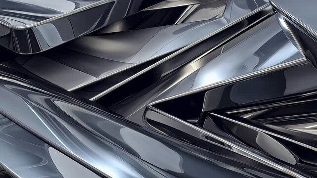 Digital silver metal curve abstract background
