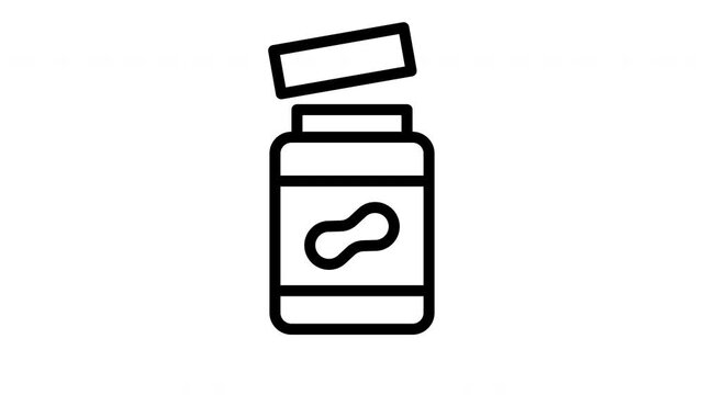 peanut butter minimalist stroke animation