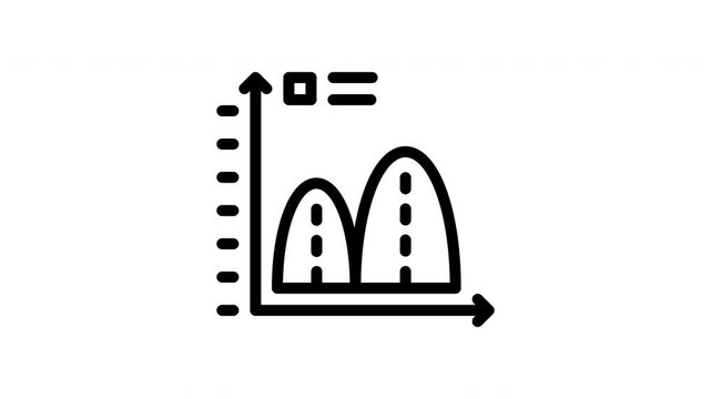 statistic minimalist stroke animation
