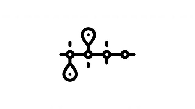timeline minimalist stroke animation