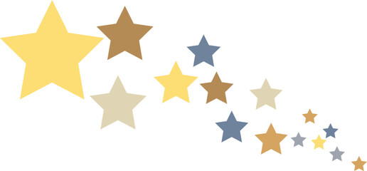 Obraz premium Adorable star clip art illustration featuring charming celestial elements in a cute aesthetic style. Perfect for nursery decor, stickers, scrapbook projects, greeting cards, stationery