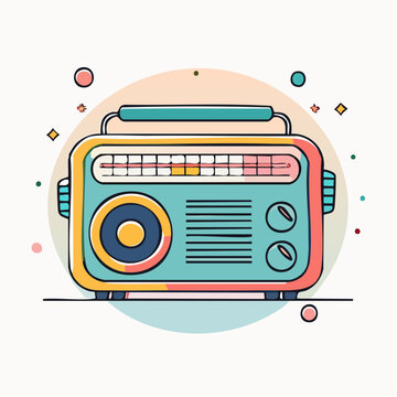 Retro Radio Illustration