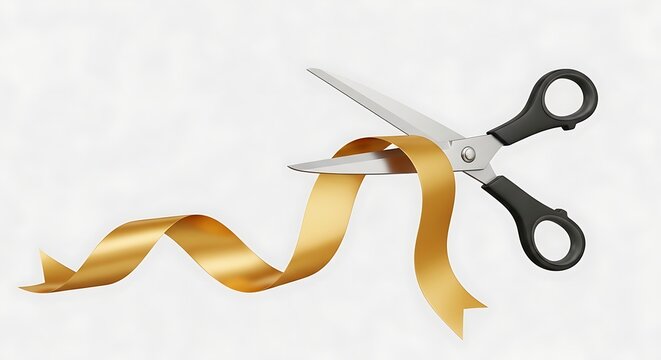Ribbon cutting for corporate event