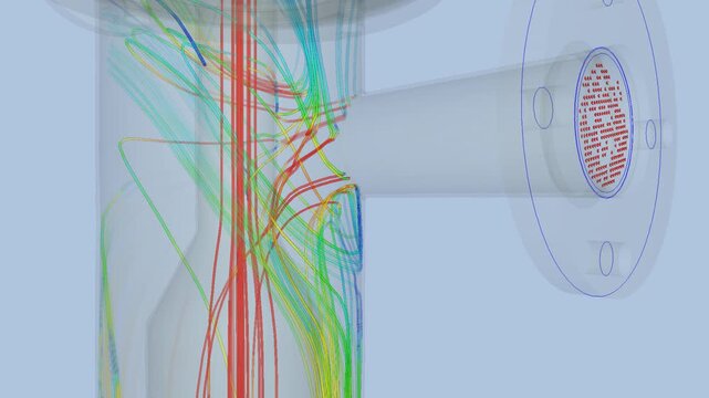 Cyclone airflow simulation - CFD simulation Computational fluid dynamics