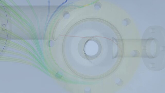 Cyclone airflow simulation - CFD simulation Computational fluid dynamics