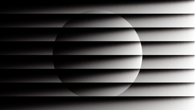 Abstract black and white background with a dark gradient texture and elegant silver lines. ellipse monochrome  wallpaper with grain texture style