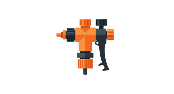 Heavy duty plastic spray nozzle with trigger mechanism.